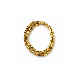 Pulsera Dorada Multivuelta Brillante - Imagen principal