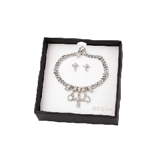 Set Collar GUESS Plateado con Aretes - Imagen principal